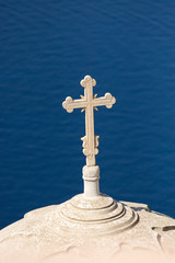 Cross high up over the sea