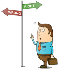 right and wrong way