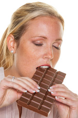 Frau ist Schokolade