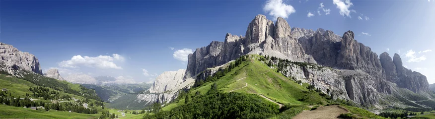 Deurstickers Panoramica sulle Dolomiti © Franco Visintainer