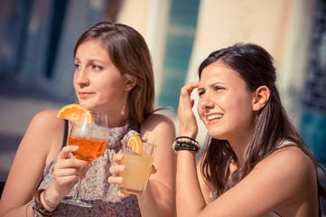 Two Beautiful Women in the City