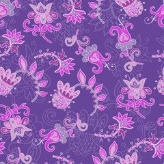 folkloric seamless pattern