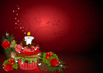 Weihnachten, Christmas Gruss Karte Einladung