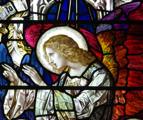 Angel with red wings