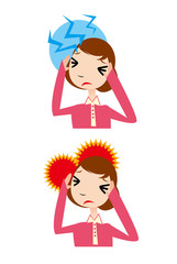 頭痛,病気,ストレス,病院