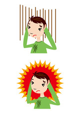 頭痛,病気,ストレス,病院