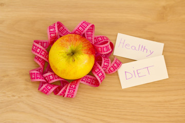 apples and measuring tape: fat loss