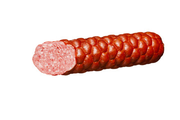 Sausage on a white background