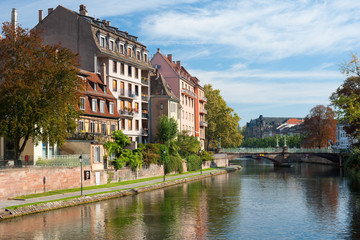 Houses of Strasbourg in the morning