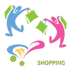 Naklejka premium Shopping