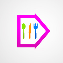 Abstract set kitchen arrow