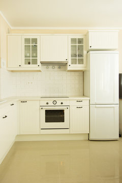 modern white  kitchen