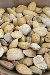 Obraz premium Raw almonds