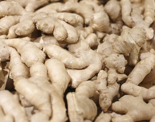 Ginger for sale in supermarket