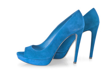 Woman shoes isolated on white