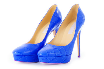 Woman shoes isolated on white