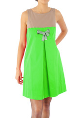 Fashion concept with model on white