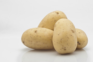 New potatoes isolated