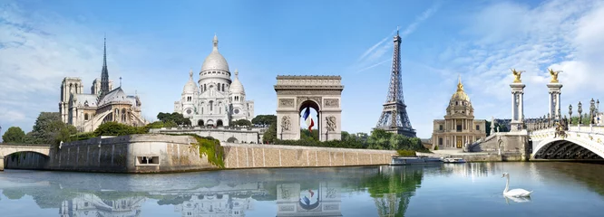 Poster Panorama Parijs Frankrijk © PUNTOSTUDIOFOTO Lda