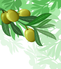 olive tree hanuka israel holiday background