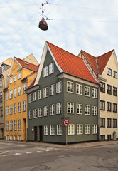 Fototapeta premium old apartment houses in Copenhagen