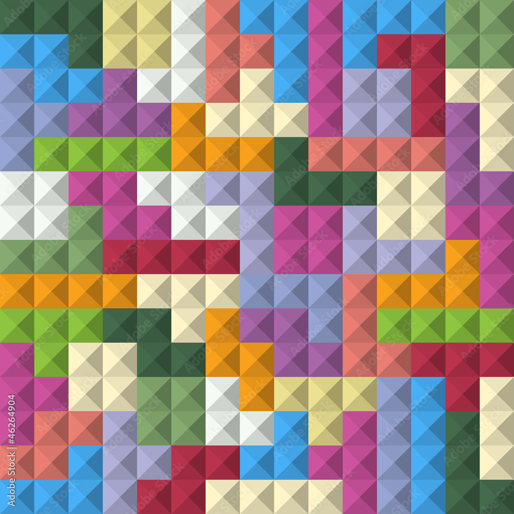 Poster abstract seamless background of color blocks