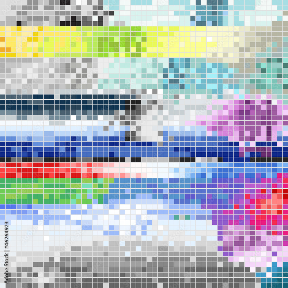 Poster abstract pixel art color background