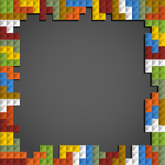 Abstract frame background of color blocks