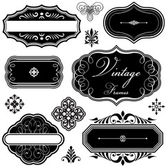 Fancy Vintage Frames and Ornaments