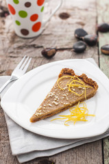 Pumpkin and chestnut pie