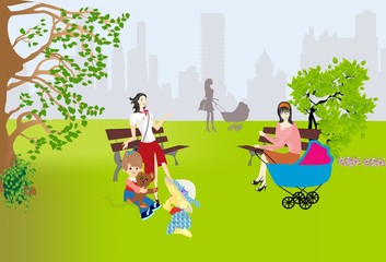 spotkanie w parku © klatki