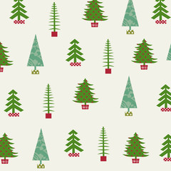 Set of Christmas trees