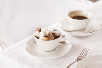 coffee with sugar