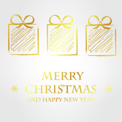 golden merry christmas template 2