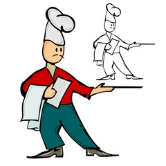 waiter chef cook