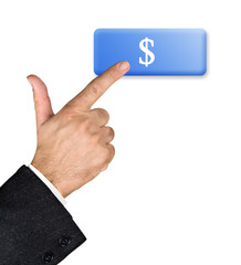 Pressing on dollar button