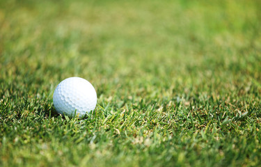 golf ball on green