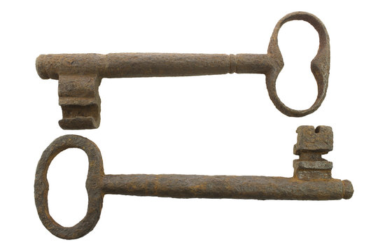 Group of two old keys