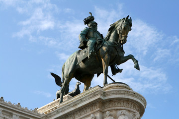Monument Vittorio Emanuele in Rome, Italy