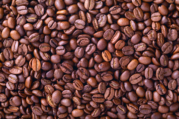 Coffee beans background