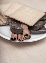 Cinnamon Sticks with chocolate