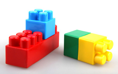 Fototapeta premium Plastic building blocks