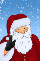 Weihnachtsmann Santa Claus Merry Christmas