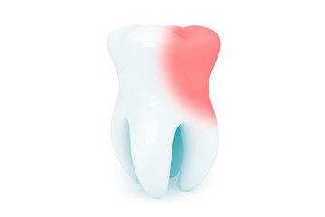 Extreme closeup tooth