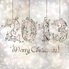 Christmas background. 2013 year - 46279101