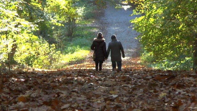 Herbstspaziergang eines P&auml;rchens