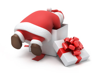 Santa prepares gifts - 46279724