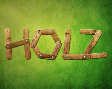 Holz Buchstaben