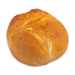 Bread on white background