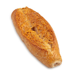 Bread on white background